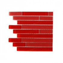 Temple Mars Glass Mosaic Floor and Wall Tile - 3 in. x 6 in. x 8 mm Tile Sample