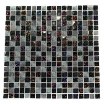 Seattle Skyline Blend Squares 12 in. x 12 in. x 8 mm Marble and Glass Mosaic Floor and Wall Tile