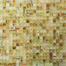 Breeze Pineapple 12-3/4 in. x 12-3/4 in. x 6 mm Glass Mosaic Tile