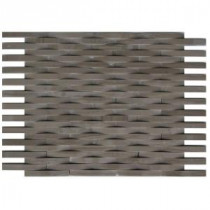 3D Reflex Athens Grey 9 in. x 11.5 in. x 8 mm Stone Mosaic Wall Tile