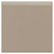Semi-Gloss Uptown Taupe 4-1/4 in. x 4-1/4 in. Ceramic Bullnose Wall Tile