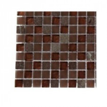 Penny Pottery Squares Glass Tile - 3 in. x 6 in. x 8 mm Tile Sample