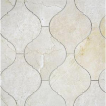 Kerosene Crema Marfil 9.12 in. x 11-3/4 in. x 10 mm Polished Marble Mosaic Tile