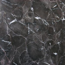 Laurent Brown 18 in. x 18 in. Polished Marble Floor and Wall Tile (11.25 sq. ft. / case)