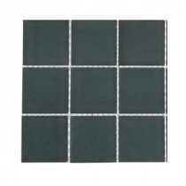 Contempo Blue Gray Frosted Glass Tile - 3 in. x 6 in. x 8 mm Tile Sample