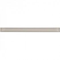 Sandy 3/4 in. x 6 in. Glass Pencil Liner Trim Wall Tile