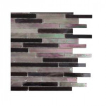 Matchstix Stir Crazy Glass Mosaic Floor and Wall Tile - 3 in. x 6 in. x 8 mm Tile Sample