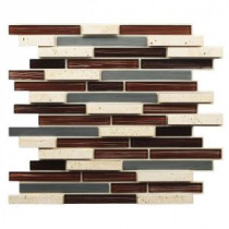 Peel and Stick Glass/Stone/Metal Wall Tile - 3 in. x 12 in. Tile Sample