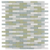 Cleveland Berkeley Mini Brick 10 in. x 11 in. x 8 mm Mixed Materials Mosaic Floor and Wall Tile