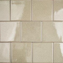 Roman Selection Raw Ginger 4 in. x 4 in. x 8 mm Glass Mosaic Tile