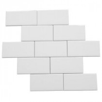 Rittenhouse Square Arctic White 3 in. x 6 in. Ceramic Modular Wall Tile (12.5 sq. ft. / case)