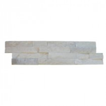 Arctic White Ledger Panel 6 in. x 24 in. Natural Quartzite Wall Tile (10 cases / 60 sq. ft. / pallet)