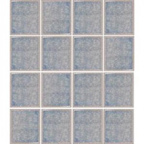 Oceanz Arctic Blue-1726 Crackled Glass 12 in. x 12 in. Mesh Mounted Tile (5 sq. ft. / case)