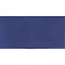 Hand-Painted Azul Blue 3 in. x 6 in. Glazed Ceramic Wall Tile (1.25 sq. ft. / case)