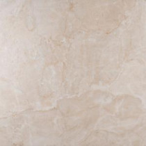 Onyx Ivory 18 in. x 18 in. Glazed Porcelain Floor and Wall Tile (15.75 sq. ft. / case)