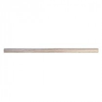 Haisa Marble Light Pencil Liner 0.59 in. x 12 in. Stone Wall Tile (0.49 sq. ft. / case)