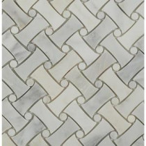 Pedigree Asian Statuary 11-1/2 in. x 11-1/4 in. x 10 mm Polished Marble Mosaic Tile