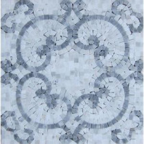 Marquess Carrera Polished Marble Floor and Wall Tile - 3 in. x 6 in. Tile Sample