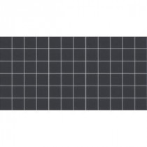Keystones Unglazed Black 12 in. x 24 in. x 6 mm Porcelain Mosaic Floor and Wall Tile (24 sq. ft. / case)