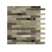 Cleveland Blanche Mini Brick 3 in. x 6 in. x 8 mm Mixed Material Tile Sample