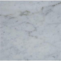 Carrara White 18 in. x 18 in. Polished Marble Floor and Wall Tile (13.5 sq. ft. / case)