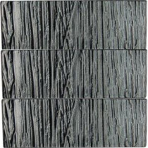 Subway 4 in. x 12 in. x 8 mm Glass Floor and Wall Tile