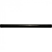 Absolute Black 3/4 in. x 12 in. Polished Granite Pencil Moulding Wall Tile
