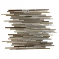 Urban Frozen Sandy Metal Mosaic Tile - 3 in. x 6 in. Tile Sample