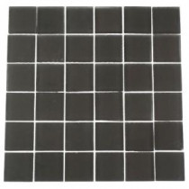 Contempo Smoke Gray 12 in. x 12 in. x 8 mm Frosted Glass Mosaic Floor and Wall Tile