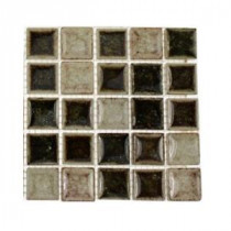 Roman Selection IL Fango 3 in. x 6 in. x 8 mm Glass Mosaic Floor and Wall Tile Sample