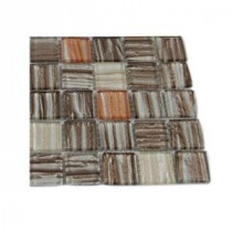 Gemini Jupiter Blend Glass Mosaic Floor and Wall Tile - 3 in. x 6 in. x 8 mm Tile Sample