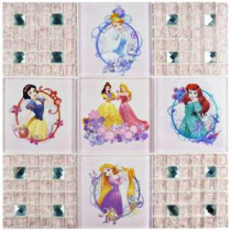 Princesses Sparkle 11-3/4 in. x 11-3/4 in. x 5 mm Glass Mosaic Tile