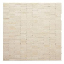 Post Modern Mondrian 12 in. x 12 in. x 6.35 mm Marble Mesh-Mounted Mosaic Wall Tile (10 sq. ft. / case)