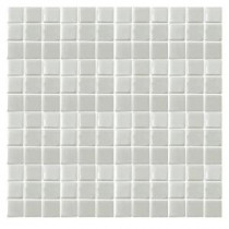 Irridecentz I-Off White-1413 Mosaic Recycled Glass 12 in. x 12 in. Mesh Mounted Tile (5 sq. ft. / case)