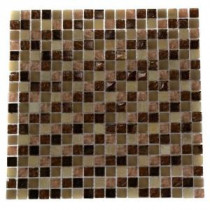 Southern Comfort Squares 12 in. x 12 in. x 8 mm Glass Mosaic Floor and Wall Tile