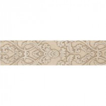 Fashion Accents Damask Light 2 in. x 10 in. Ceramic Decorative Accent Wall Tile