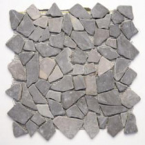 Indonesian Balinese Nights 12 in. x 12 in. x 6.35 mm Natural Stone Pebble Mesh-Mounted Mosaic Tile (10 sq. ft. / case)