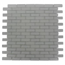Contempo Bright White 12 in. x 12 in. x 8 mm Glass Mosaic Floor and Wall Tile