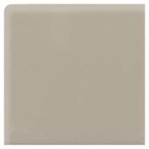 Modern Dimensions Gloss Architectural Gray 4-1/4 in. x 4-1/4 in. Ceramic Bullnose Wall Tile