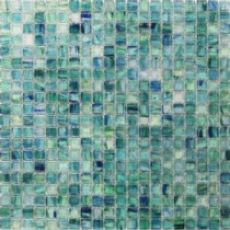 Breeze Caribbean Ocean 12-3/4 in. x 12-3/4 in. x 6 mm Glass Mosaic Tile