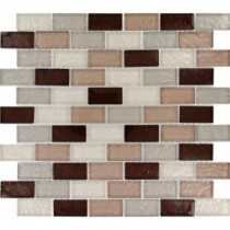 Ayres Blend 12 in. x 12 in. x 8 mm Glass Mesh-Mounted Mosaic Tile