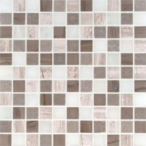 Arctic Storm 12 in. x 12 in. x 10 mm Honed Marble Mesh-Mounted Mosaic Tile (10 sq. ft. / case)