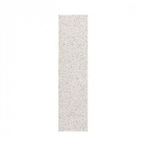 Colour Scheme Arctic White Speckled 1 in. x 6 in. Porcelain Cove Base Corner Trim Floor and Wall Tile