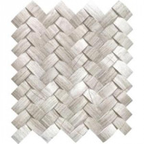 Mystic Cloud Arched Herringbone 12 in. x 12 in. x 10 mm Honed Marble Mesh-Mounted Mosaic Wall Tile (10 sq. ft. / case)
