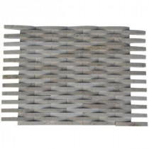 3D Reflex Crema Marfil 12 in. x 12 in. x 8 mm Stone Mosaic Floor and Wall Tile