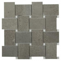 Orchard Lady Gray with Crystal White 11 in. x 11 in. x 10 mm Marble Mosaic Tile