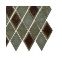 Roman Selection Basilica Diamond Glass Mosaic Floor and Wall Tile - 3 in. x 6 in. x 8 mm Tile Sample