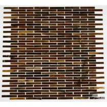 12 in. x 12 in. x 8 mm Glass Mosaic Floor and Wall Tile