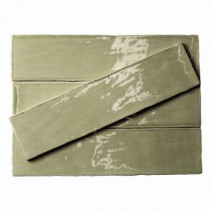 Catalina Kale 3 in. x 12 in. x 8 mm Ceramic Floor and Wall Subway Tile