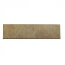 Continental Slate Persian Gold 3 in. x 12 in. Porcelain Bullnose Floor and Wall Tile